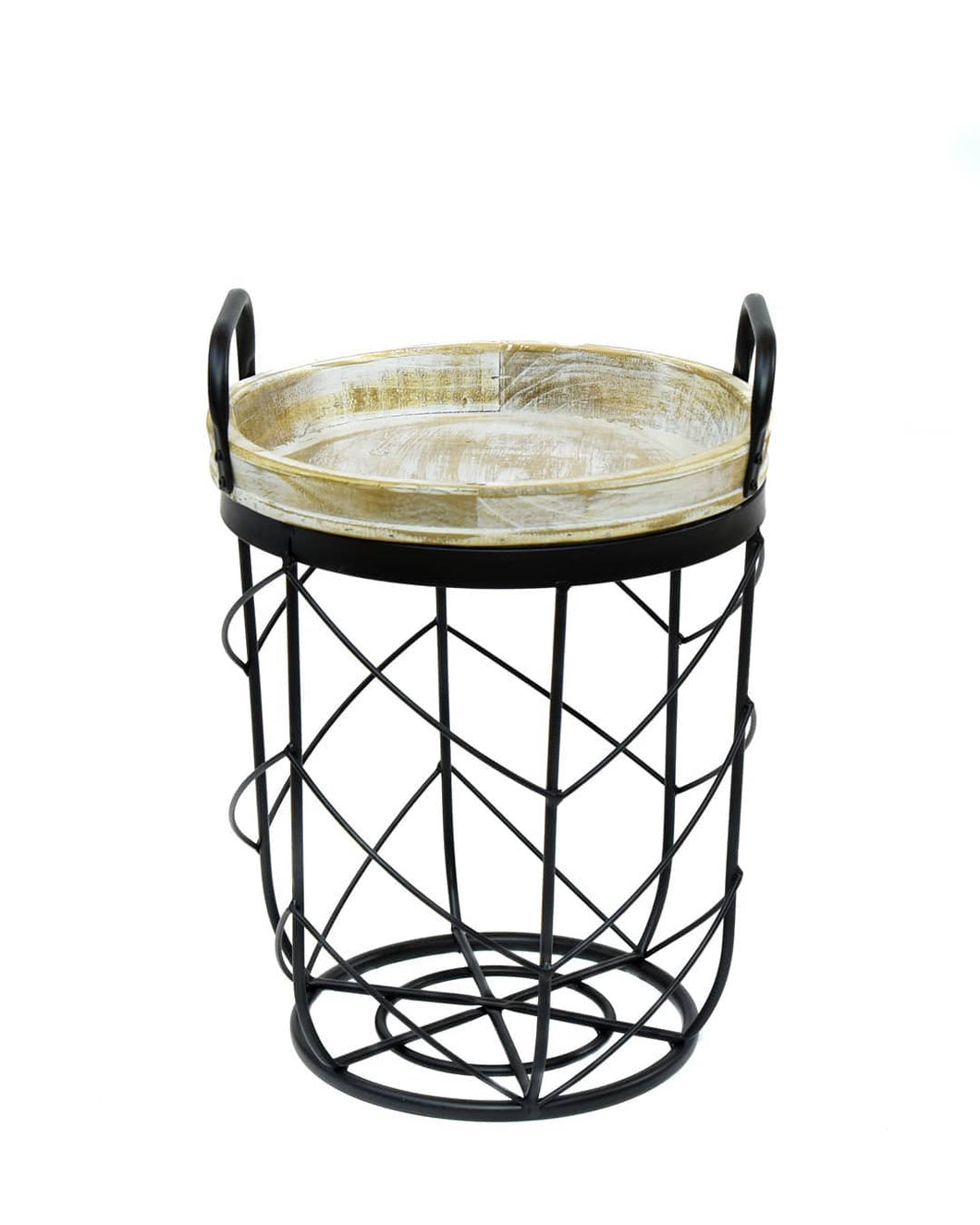 Tavoline Druri dhe Metali 47 cm