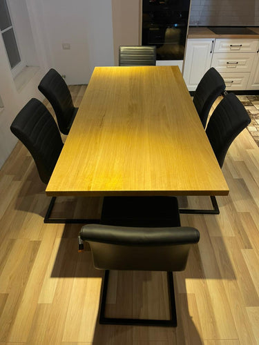 Set Tavolinë Ngrënie Druri Lisi dhe 6 Karrige