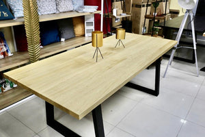 Tavoline Ngrënie Druri Lisi Dizajn Modern